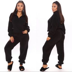 Fashion Nova Cuddle Time Cozy Pant Set